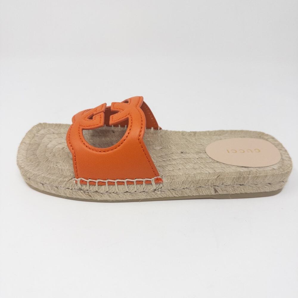 Gucci Cosmos Espadrilles GG Cutout Orange 36.5 EU